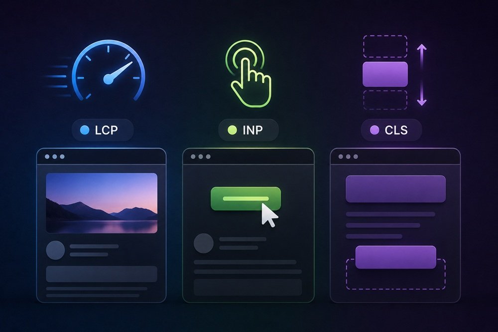 The three Core Web Vitals