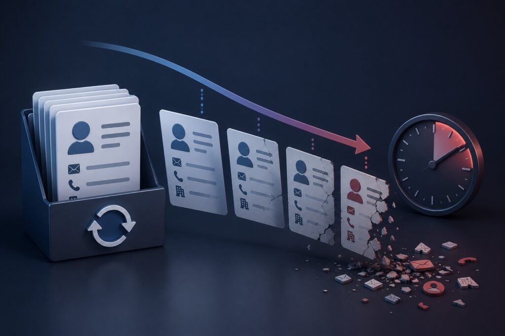 Why B2B data decays — and how fast